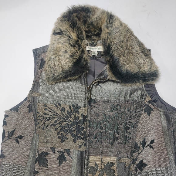 Coldwater Creek Women's Patchwork Vest Size 8 - Picture 5 of 13